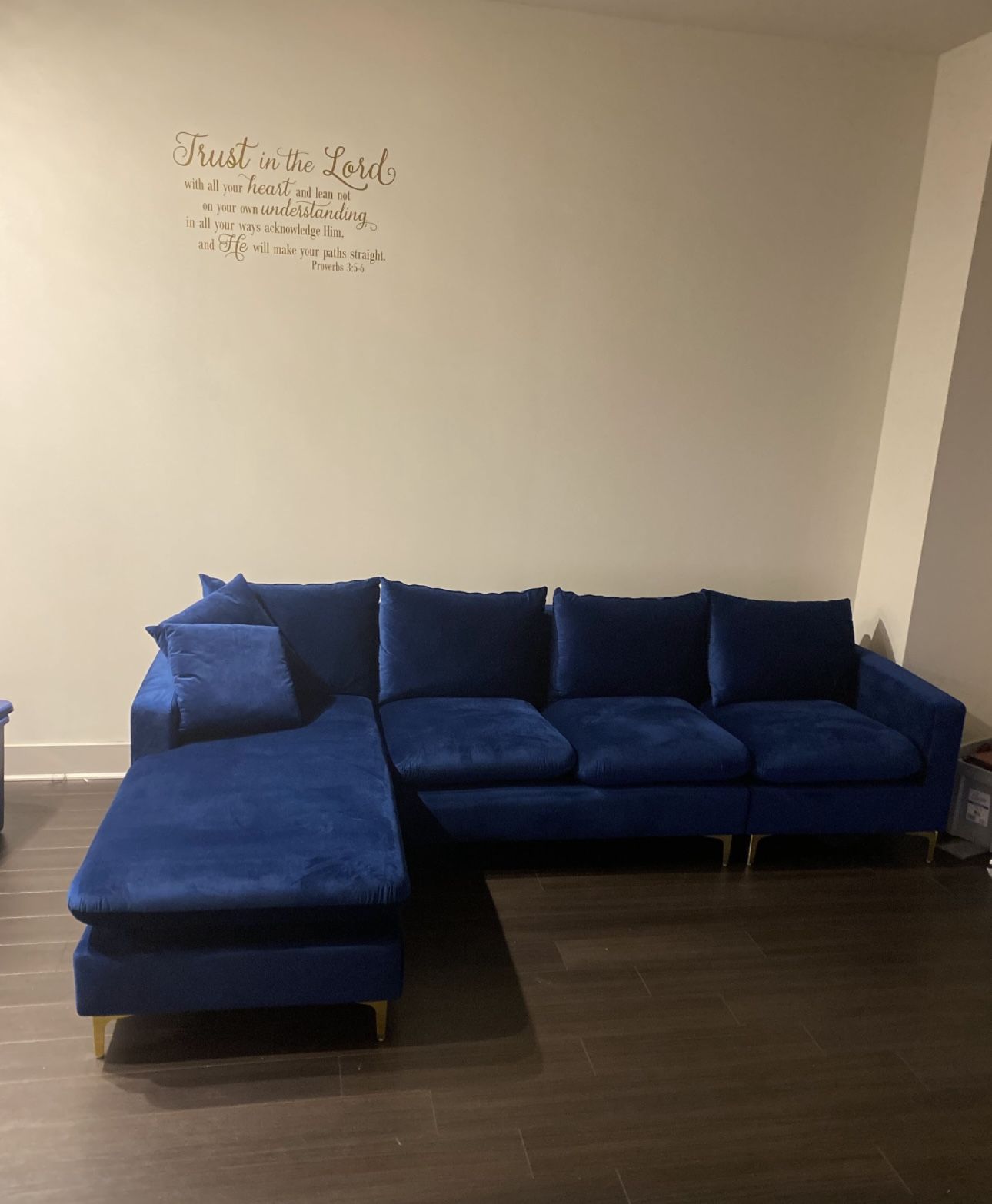 Full Modern Blue Living Room Set ββ¨ Sectional, Ottoman, Barstools & LED Fireplaceπ₯