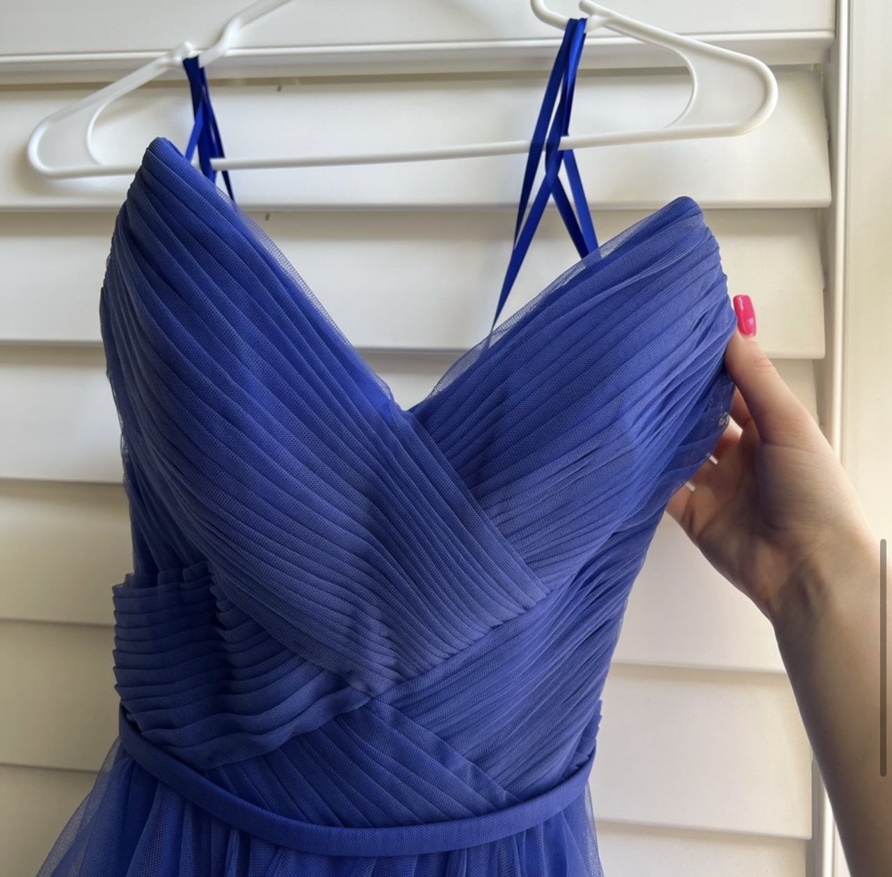 Size 0 | BASIX BLACK LABEL | Royal Blue Strapless Ball Gown