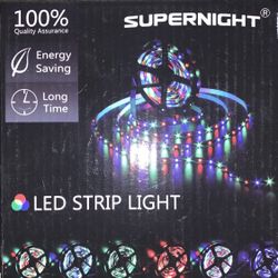 SUPERNIGHT LED Strip Lights, RGB Color Changing 16.4Ft