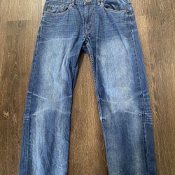 Boys Levi’s 505 Regular Blue Jeans Size 16 Huskey #6