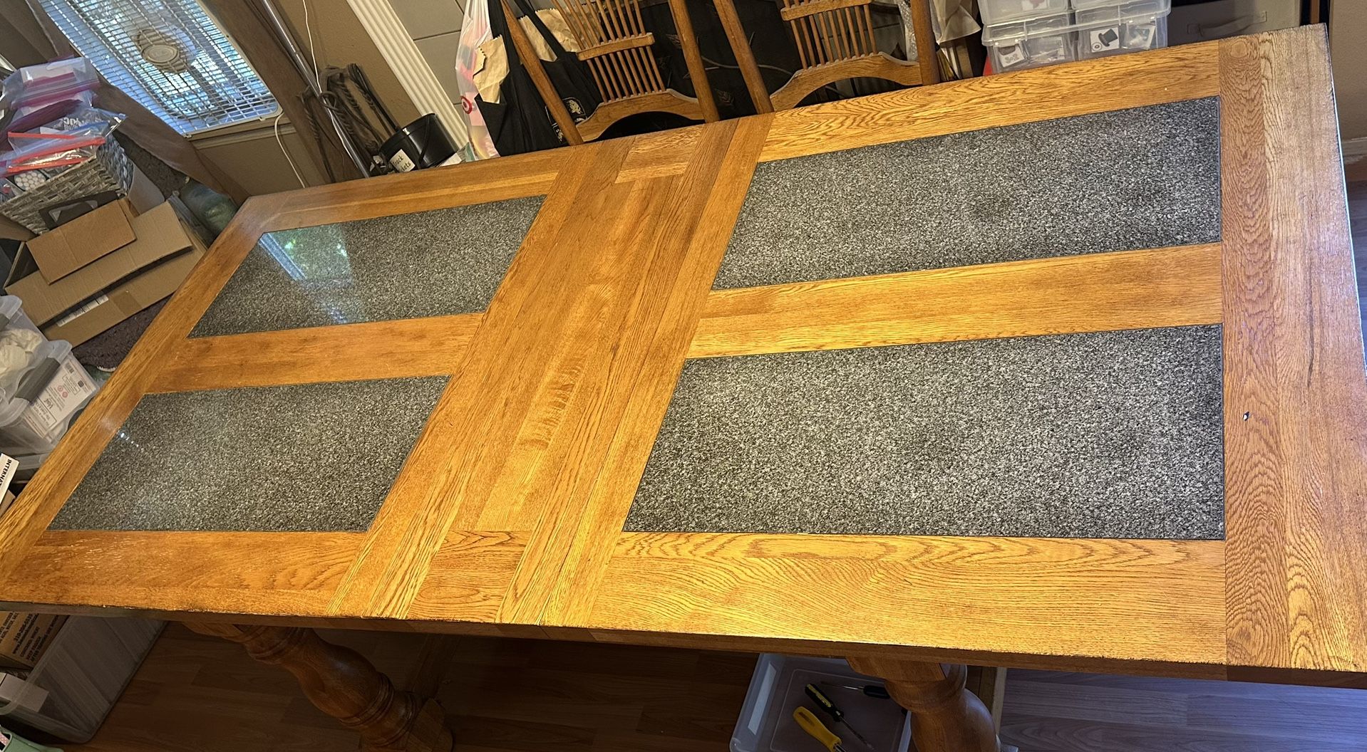 Solid Oak Dining Table And Chairs