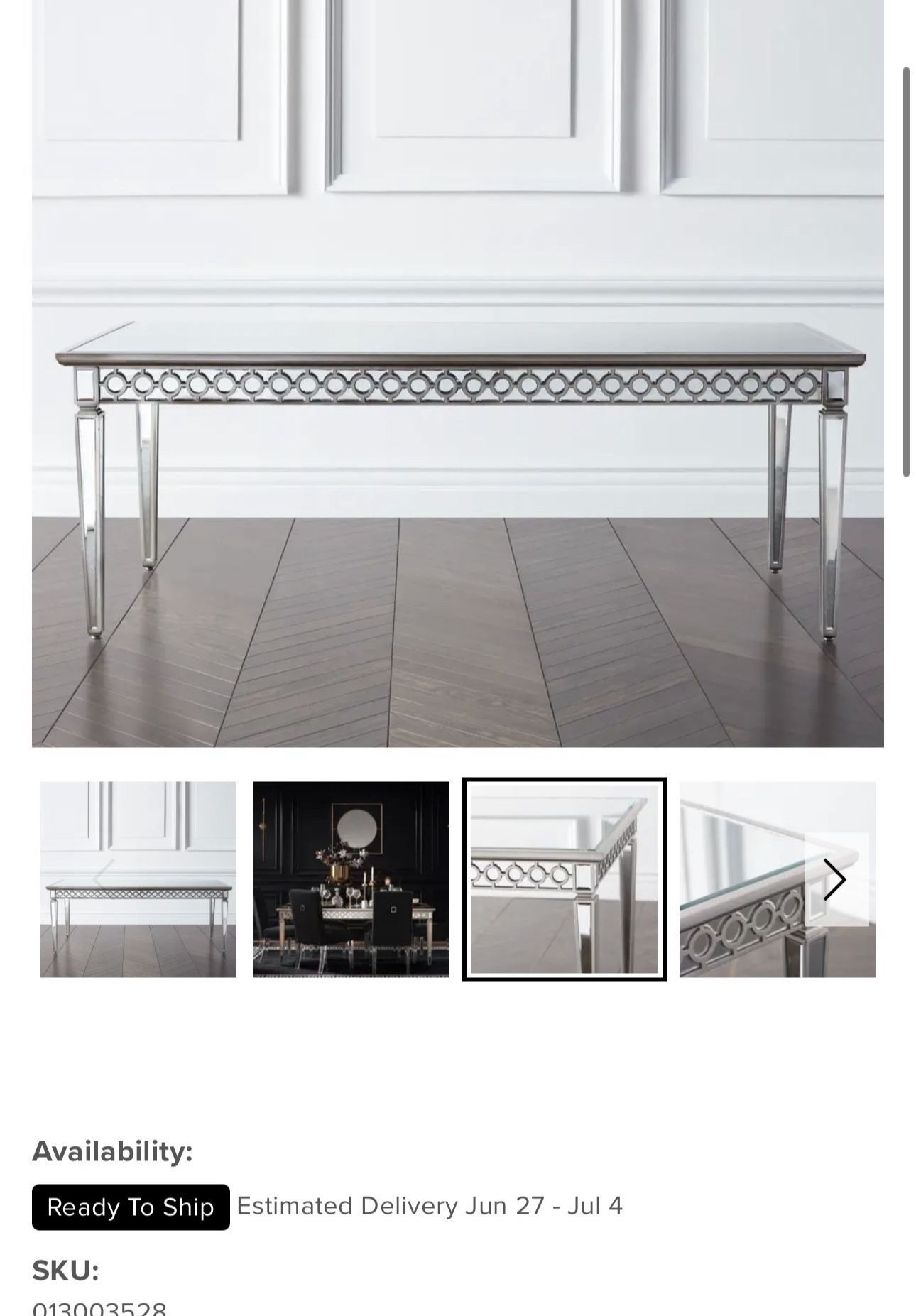 Zgallery Mirror Table