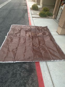 Brown Heavy-Duty Tarp with Grommets