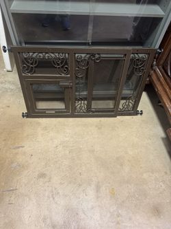 Metal Mesh Pet Gate from Frontgate 