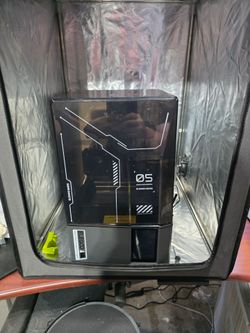 Elegoo Mars 5 Ultra, curing station, air purifier, and ventilation setup
