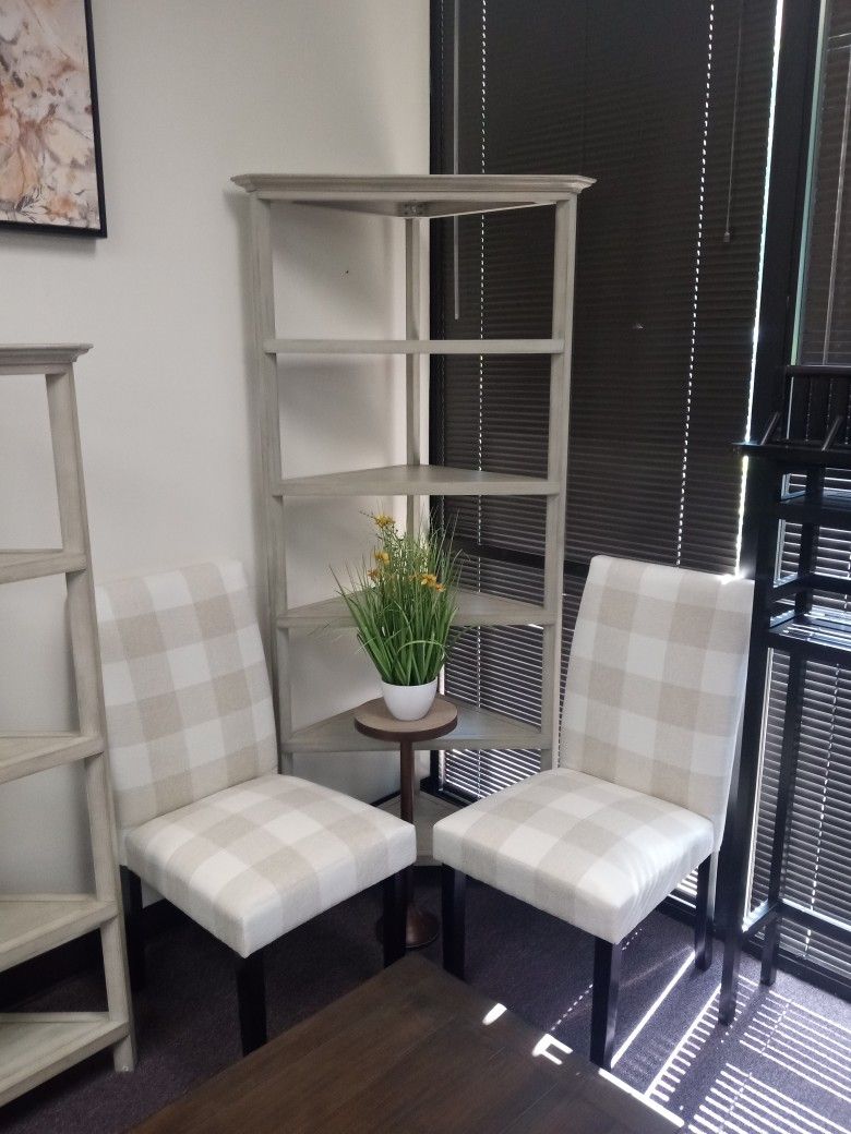 5 Tier Corner Bookshelf / Solid Wood 6.3ft
