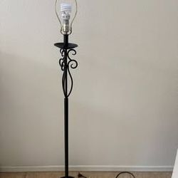 Black Decorative Floor Lamp – 53" Tall