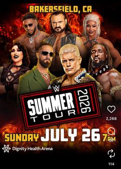 WWE Summer tour tickets