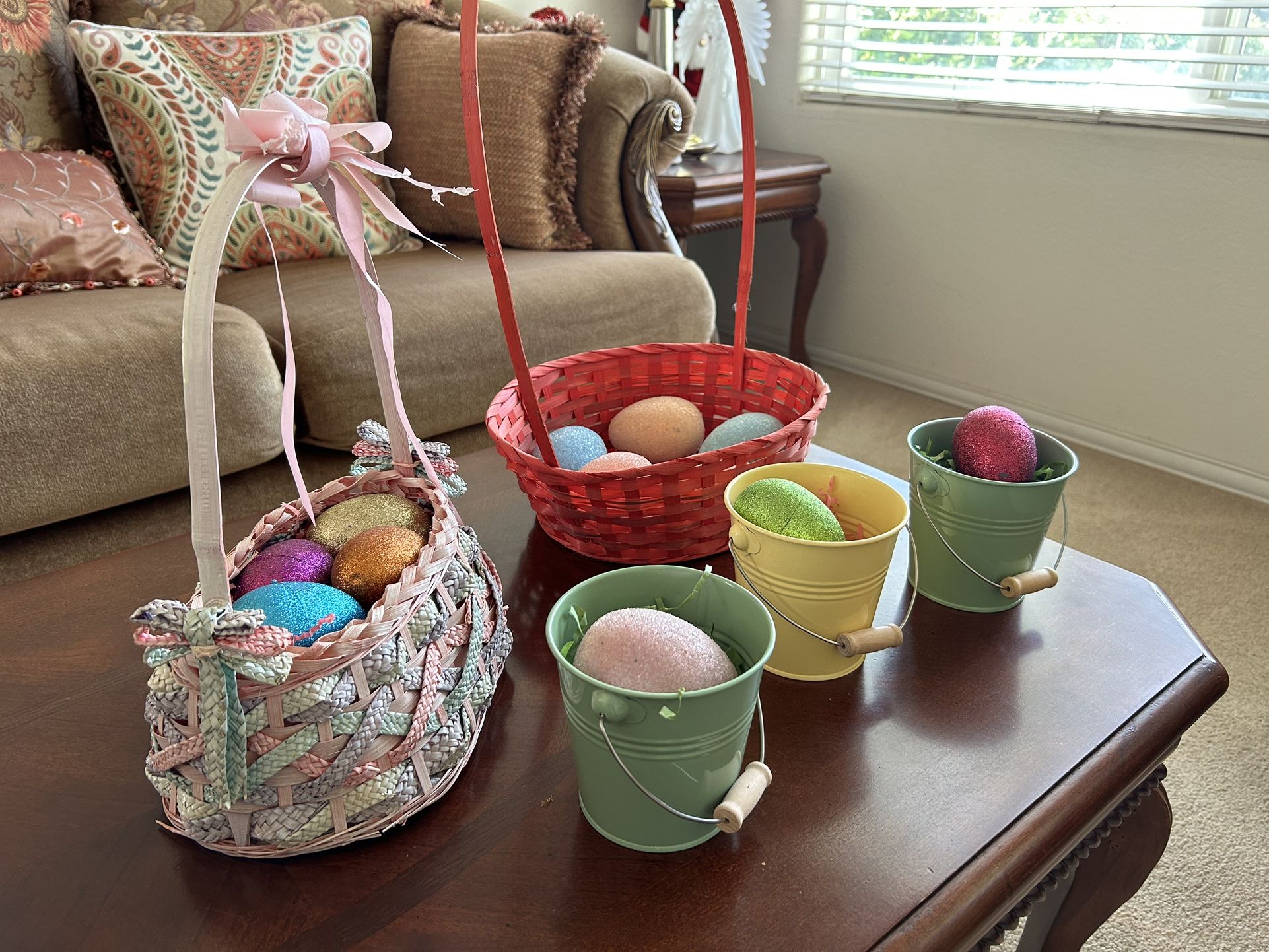 Easter Eggs & Baskets. 