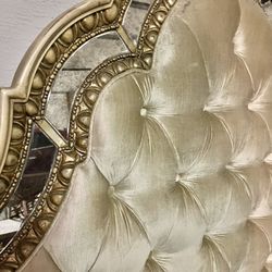 Queen Tufted & Mirrored Headboard only 