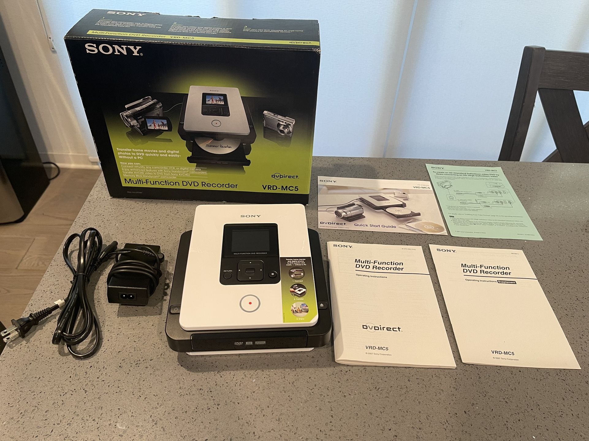 Sony DVDirect - Multi-Function DVD Recorder - VRD-MC5