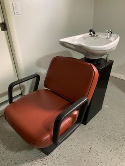 Salon Shampoo Backwash Unit With Shampoo Bowl