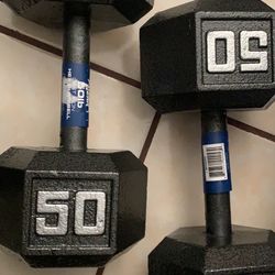 Dumbbells 50lbs