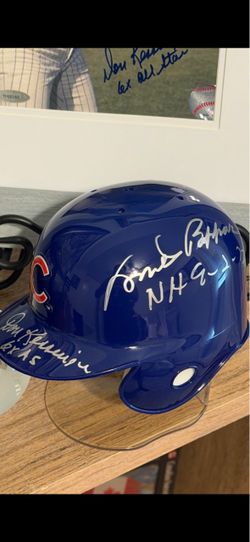 Cubs signed mini helmet Don Kessinger, Glenn Beckert, Mike Pappas
