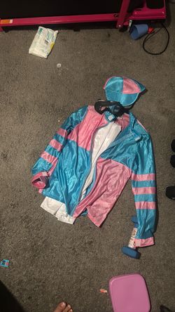 Jockey Costume Set with Hat and Goggles
