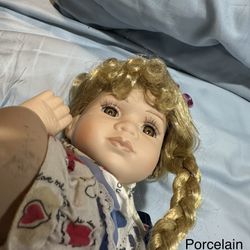 Vintage Porcelain Doll For Collectors