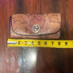 Vintage Leather And Python Wallet 