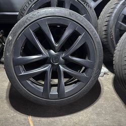 Model S plaid wheels and tires