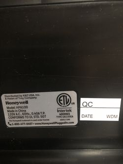 Honeywell HEPA Air Purifier, HPA100  Black Thumbnail