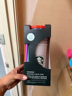 Starbucks Color-Change Confetti Reusable Cold Cups Set