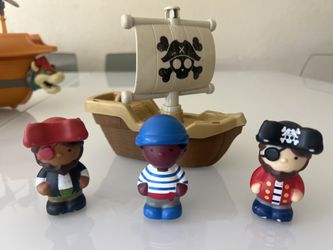 Pirate Toy Set with Figures and Ship
