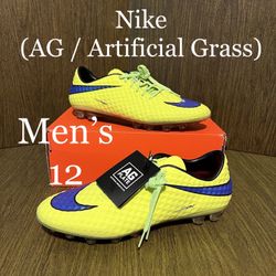 WORLD CUP NIKE Soccer Cleats Futbol Boots Shoes / Hypervenom Phantom / AG-R Artificial Grass Turf / Clint Dempsey / Brand New w/ Box / Men’s 12 / Volt