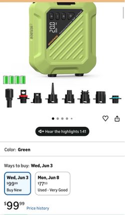 Portable electric air pump