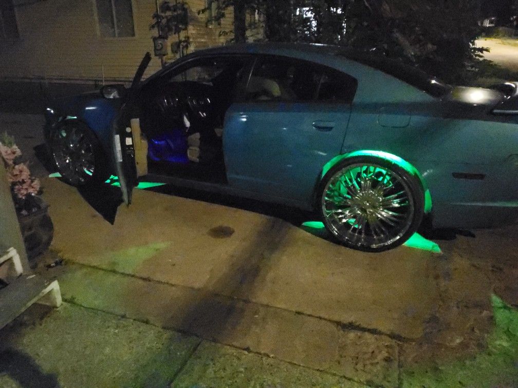 Charger Blue 24inch Rims