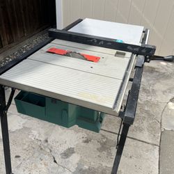Table Saw And slider Miter ,stands, rollers