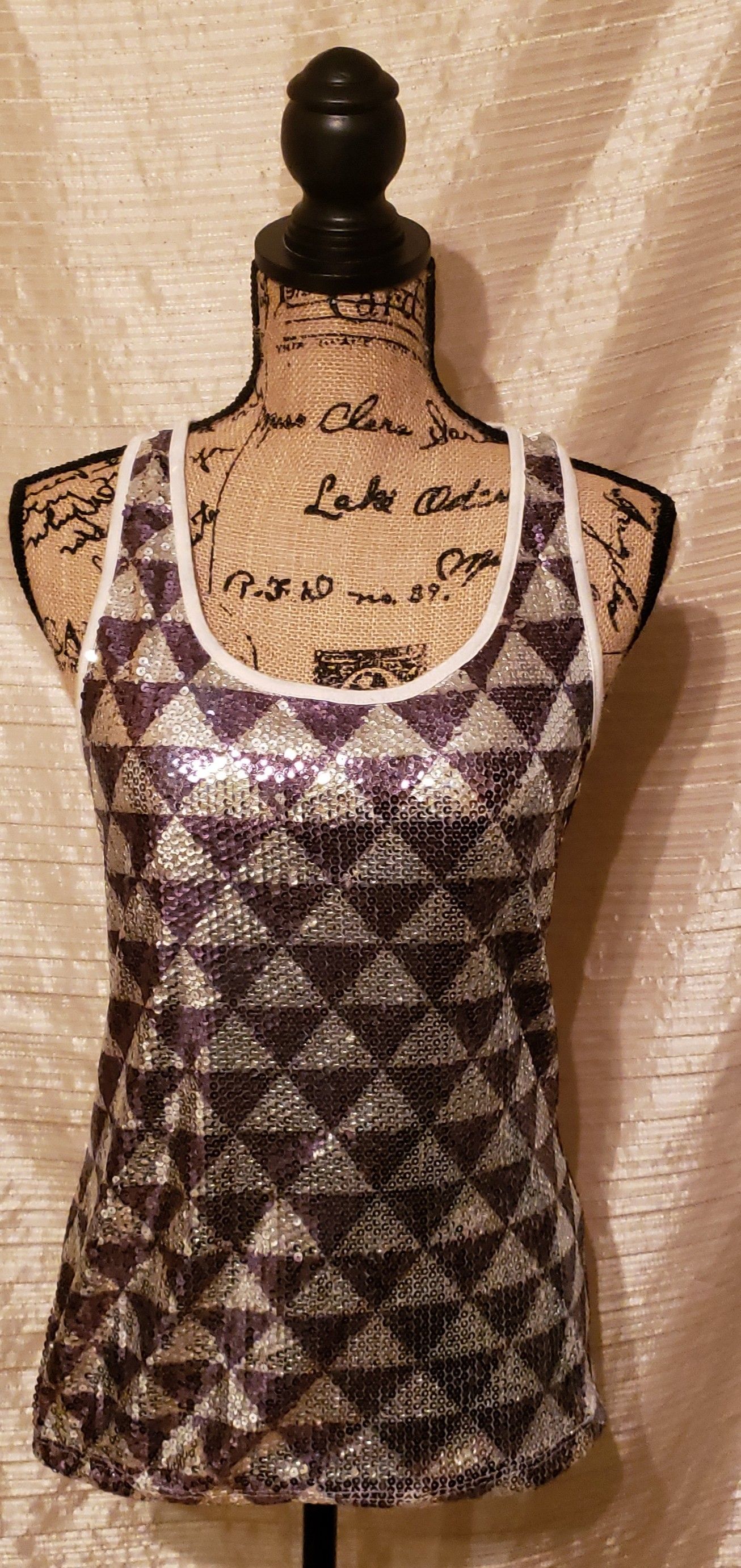 Charlotte Russe Sequined Tank M 