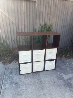 9-cube storage with 6 fabric drawers