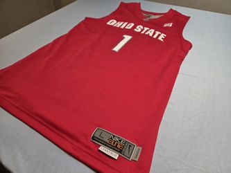 Mens NIKE Elite The Ohio State #1 NCAA Basketball Jersey Sized Large