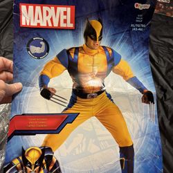 Marvel Wolverine Costume Head Piece Is Pealing Adult XL
