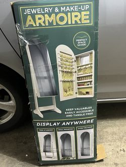 Jewelry & Make-up Mirror Box