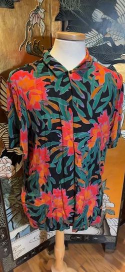 MNG Floral Button Up Shirt Men's Large