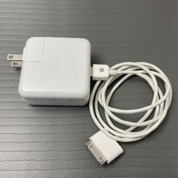 Apple Fire Wire 400 AC Power Adapter With 30-Pin, Cable For iPad. Good Condition 
