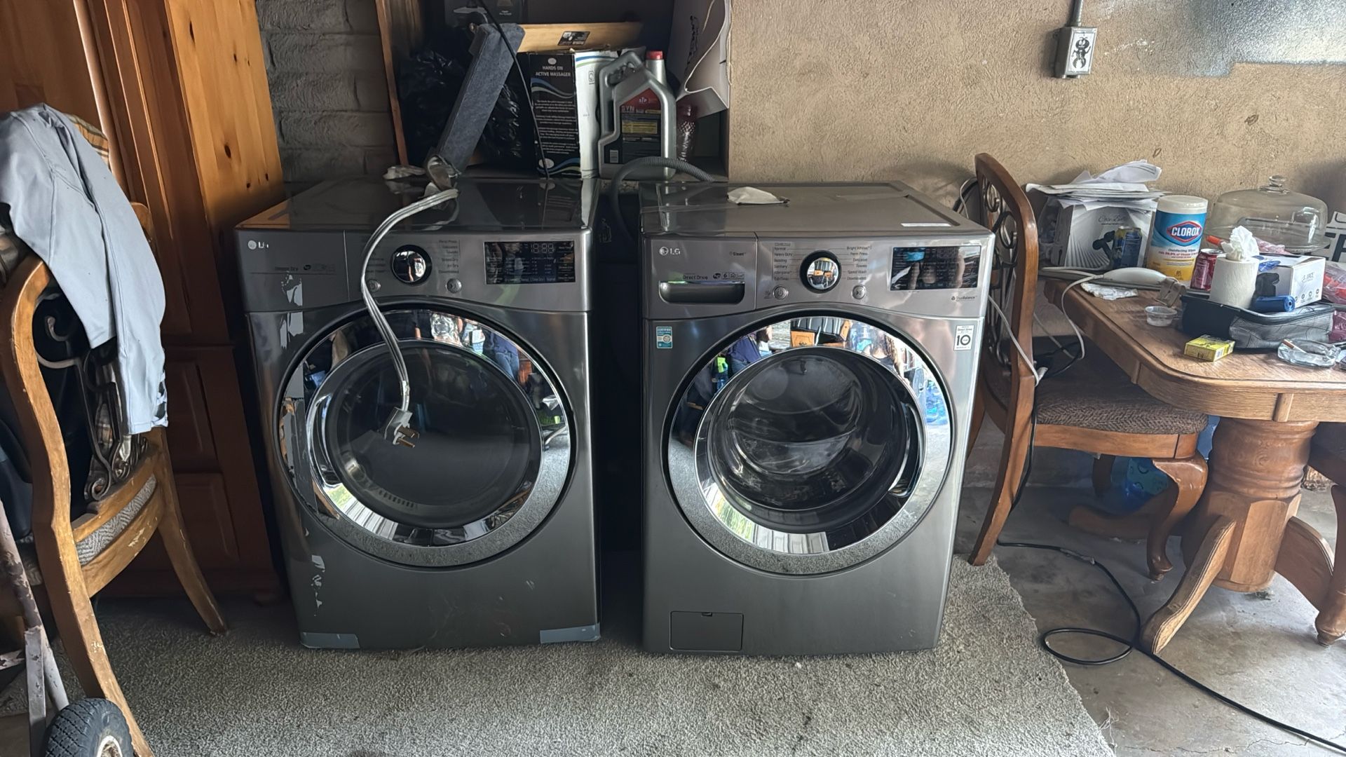 Front Loader, Washer, And Dryer Electric LG