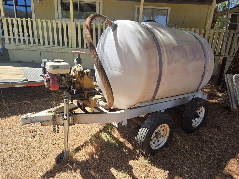 Water Tank Trailer, 500 Gallon