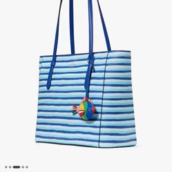 Kate Spade Schuyler Wave Stripe Tote Bag NWT