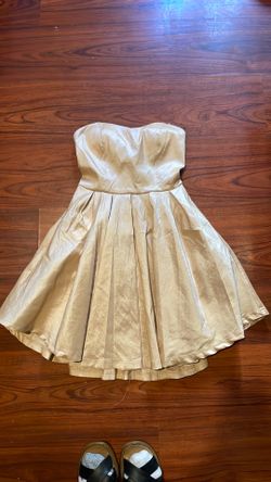 Beige Strapless Dress