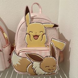 Pokemon Loungefly Pikachu and Eevee Mini Backpack