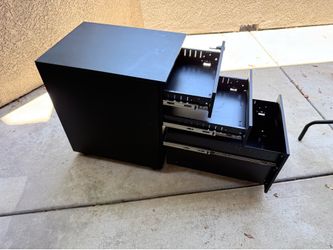 3-drawer mobile metal file cabinet