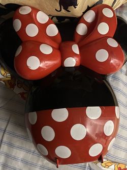 Disney Parks 90th Anniversary Minnie Mouse Balloon Popcorn Bucket 2019 Strap