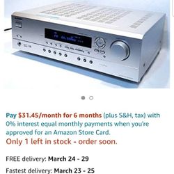 Onkyo Receiver With Center, Right, & Left Speakers
