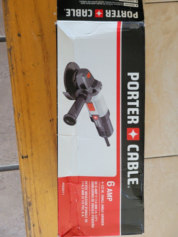 Brand New Porter Cable 4 1/2 Angle Grinder
