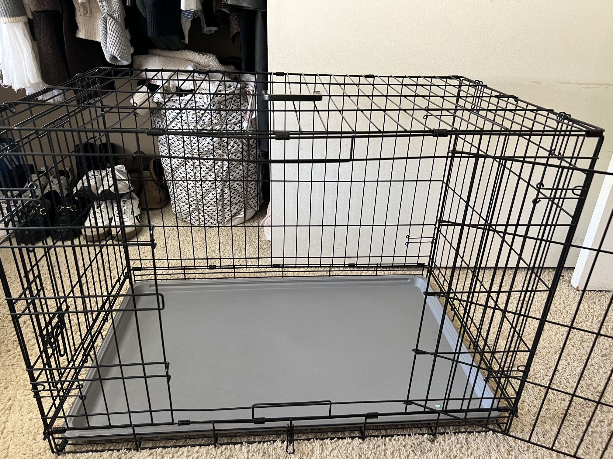 Dog Crate LARGE -included Beige Cover 