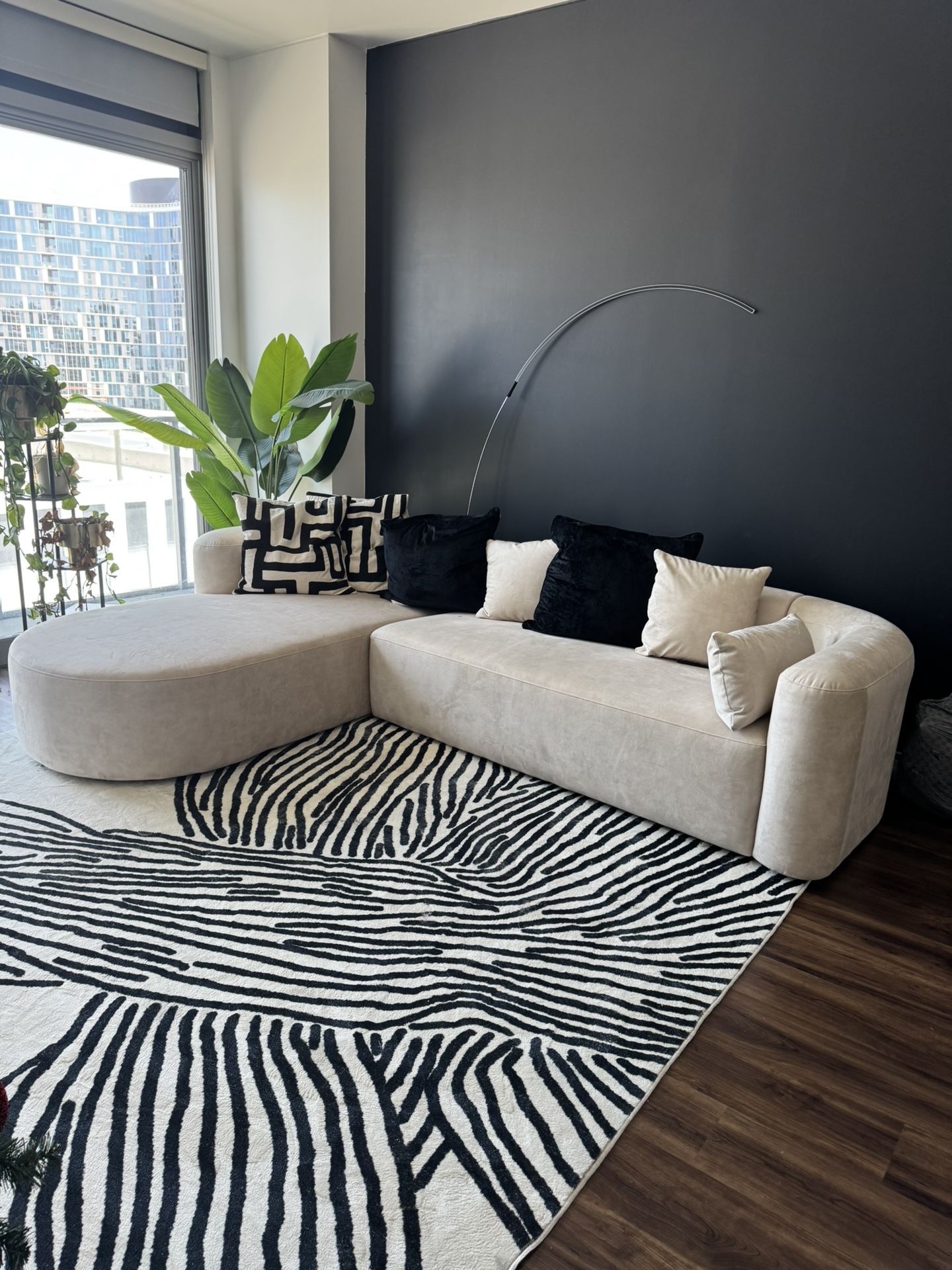 Acanva Cream Couch 1 Year Old