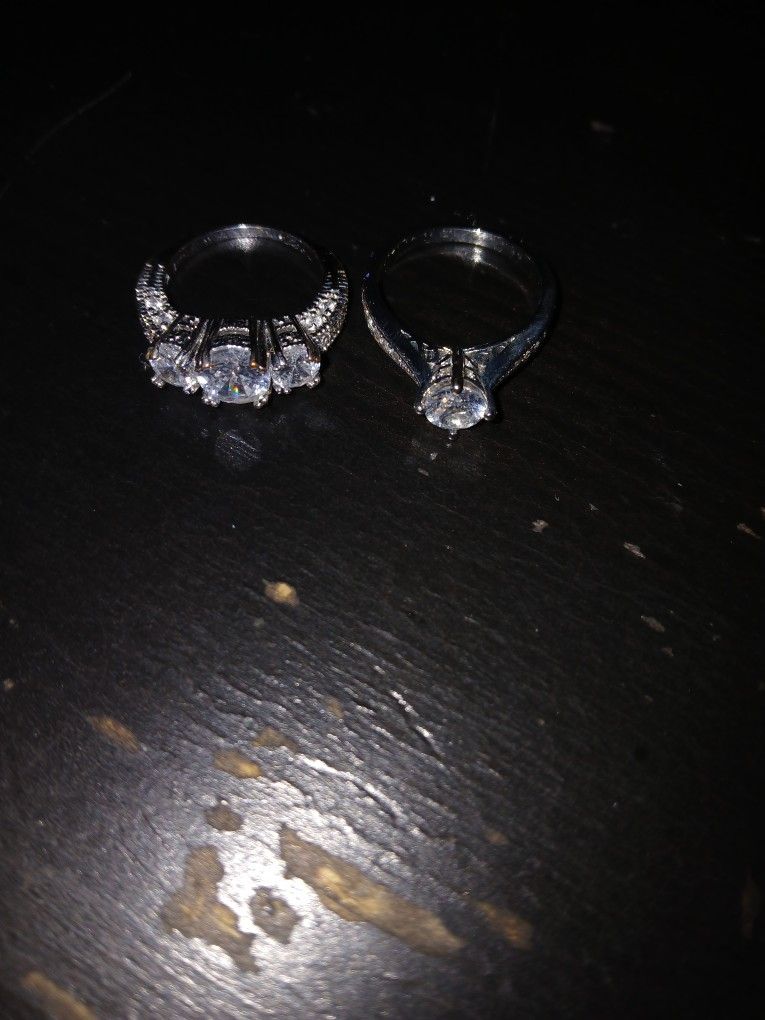 Two Sterling Silver Rings