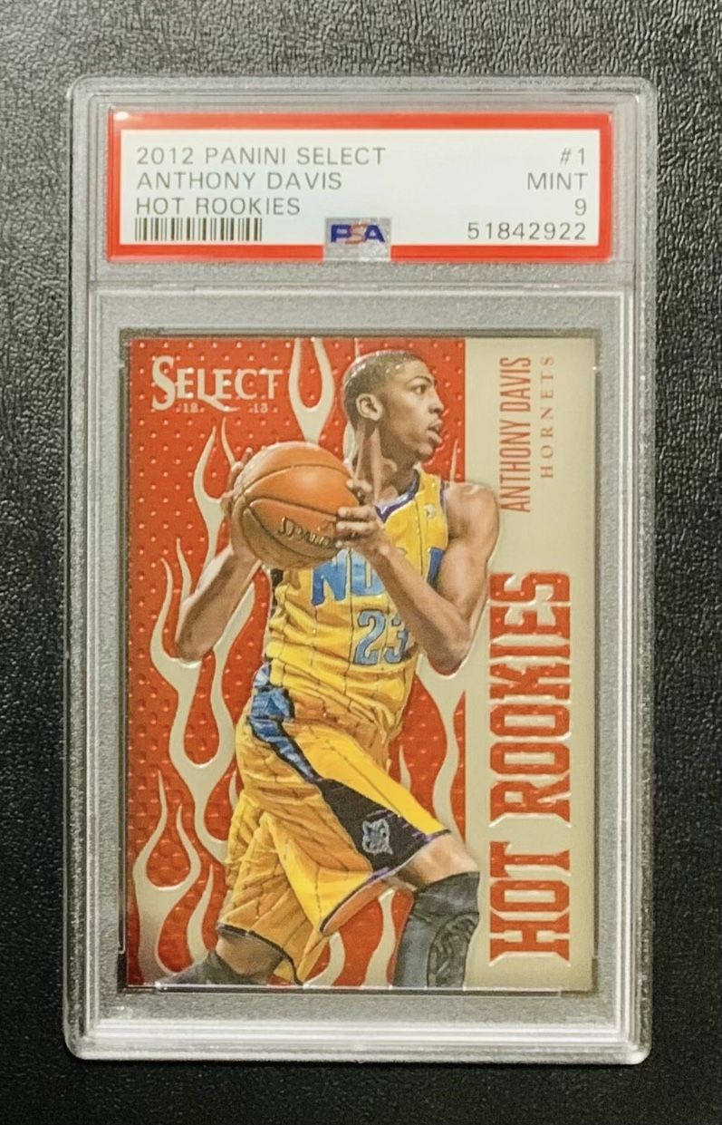 2012-13 Panini Select ANTHONY DAVIS Hot Rookies RC PSA 9 Hornets Lakers #1