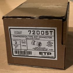 ETP 7200ST EMT Connectors Gland Compression, Size 2", Pack of 2